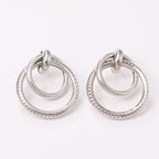 Women's Hanging Earrings with Elegant, Curved Ring Design Calm Wears-https://detail.1688.com/offer/850507767920.html-Calm Wears-Imitation gold-Calm Wears
