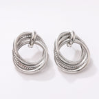 Women's Hanging Earrings with Elegant, Curved Ring Design Calm Wears-https://detail.1688.com/offer/850507767920.html-Calm Wears-Imitation gold-Calm Wears