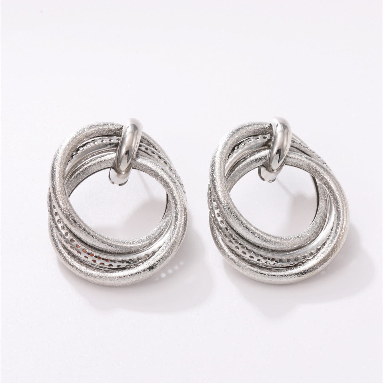 Women's Hanging Earrings with Elegant, Curved Ring Design Calm Wears-https://detail.1688.com/offer/850507767920.html-Calm Wears-Imitation gold-Calm Wears