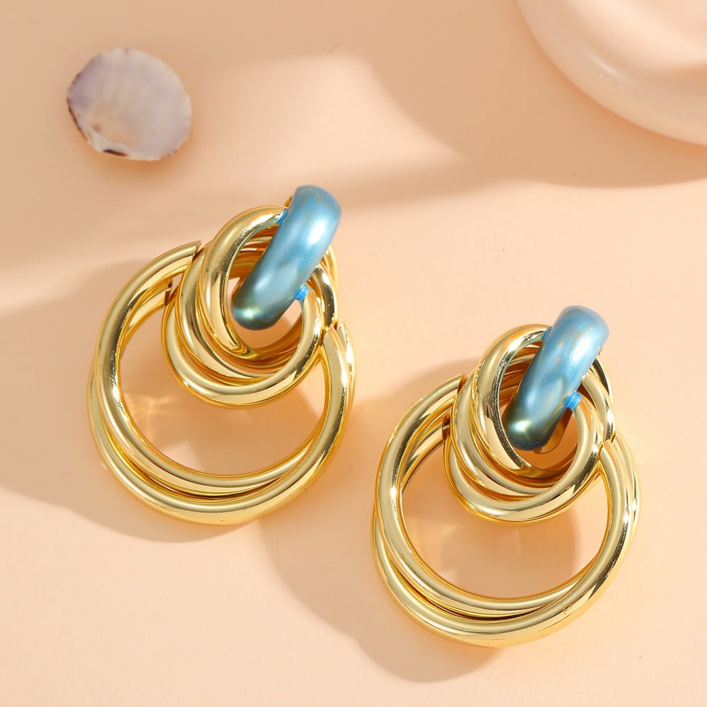 Women's Hanging Earrings with Elegant, Sculptural Design Calm Wears-https://detail.1688.com/offer/969409505000.html-Calm Wears-Style 3-Calm Wears