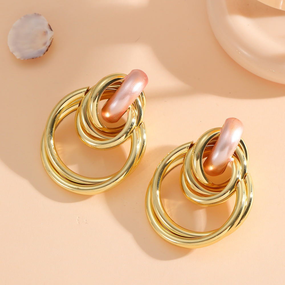 Women's Hanging Earrings with Elegant, Sculptural Design Calm Wears-https://detail.1688.com/offer/969409505000.html-Calm Wears-Style 3-Calm Wears