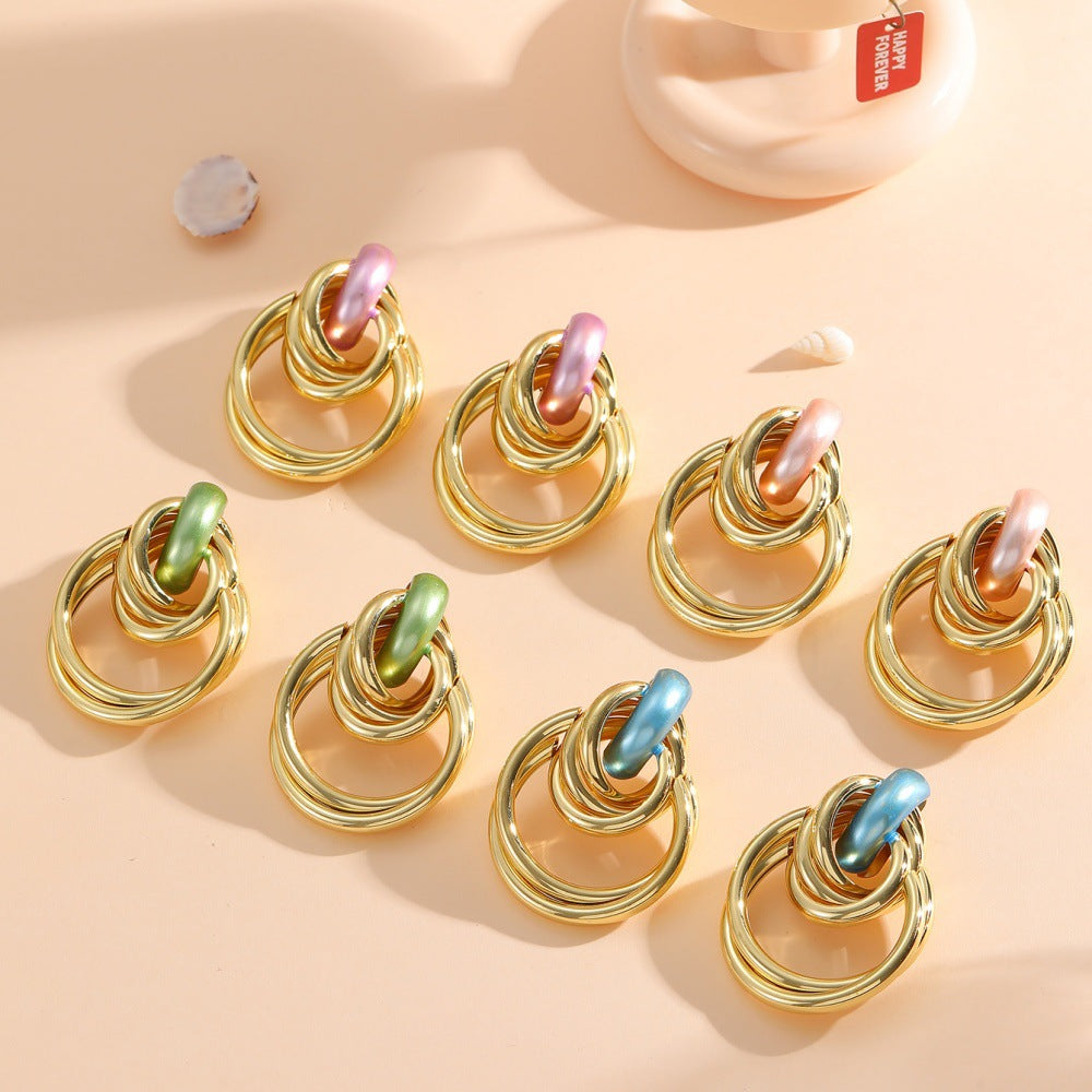 Women's Hanging Earrings with Elegant, Sculptural Design Calm Wears-https://detail.1688.com/offer/969409505000.html-Calm Wears-Style 3-Calm Wears