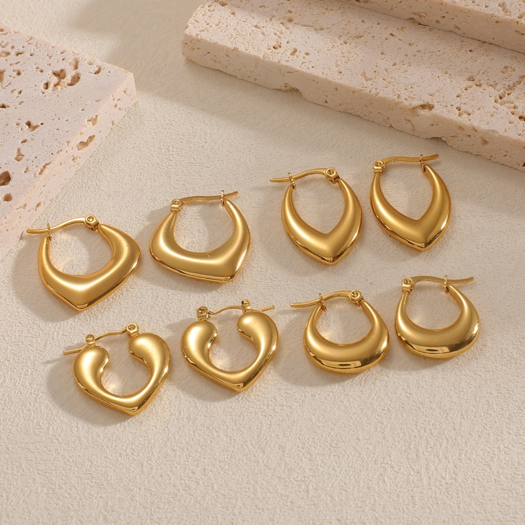 Women's Hanging Earrings with Integrated, Textured Design Calm Wears-https://detail.1688.com/offer/963215271049.html-Calm Wears-Style 10-Calm Wears