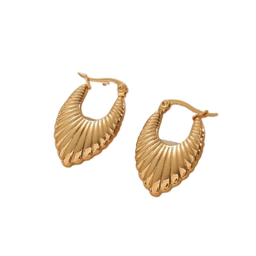 Women's Hanging Earrings with Integrated, Textured Design Calm Wears-https://detail.1688.com/offer/963215271049.html-Calm Wears-Style 10-Calm Wears