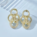 Women's Hanging Earrings with Luxurious, Sculptural Design Calm Wears-https://detail.1688.com/offer/724135887300.html-Calm Wears-Gold yellow-Calm Wears
