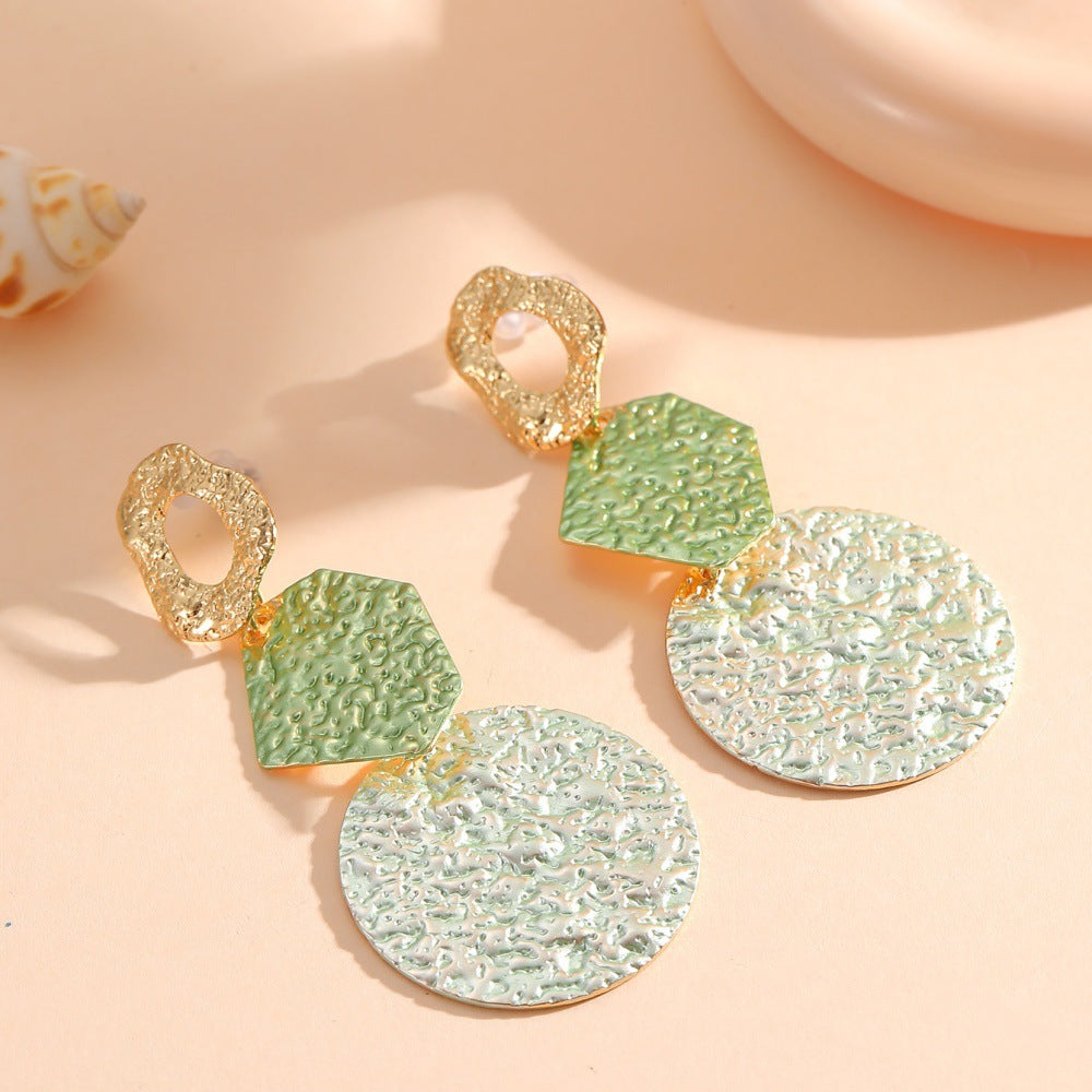 Women's Hanging Earrings with Modern Geometric Design Calm Wears-https://detail.1688.com/offer/968174678130.html-Calm Wears-Unknown-Calm Wears