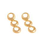 Women's Hanging Earrings with Modern, Geometric Elements Calm Wears-https://detail.1688.com/offer/866461451398.html-Calm Wears-Gold yellow-Calm Wears