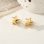 Women's heart-shaped ear clips Calm Wears-https://detail.1688.com/offer/793367159810.html-Calm Wears-Gold-Calm Wears