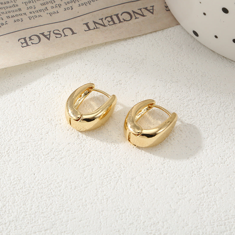 Women's Hoop Earrings with Elegant Curved Design Calm Wears-https://detail.1688.com/offer/792270531759.html-Calm Wears-Gold-Calm Wears