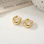 Women's Hoop Earrings with Elegant Curved Design Calm Wears-https://detail.1688.com/offer/792270531759.html-Calm Wears-Gold-Calm Wears