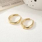 Women's Hoop Earrings with Elegant Curved Design Calm Wears-https://detail.1688.com/offer/792270531759.html-Calm Wears-Gold-Calm Wears
