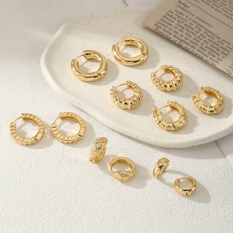 Women's hoops in modern bamboo design Calm Wears-https://detail.1688.com/offer/793070520463.html-Calm Wears-Gold-Calm Wears