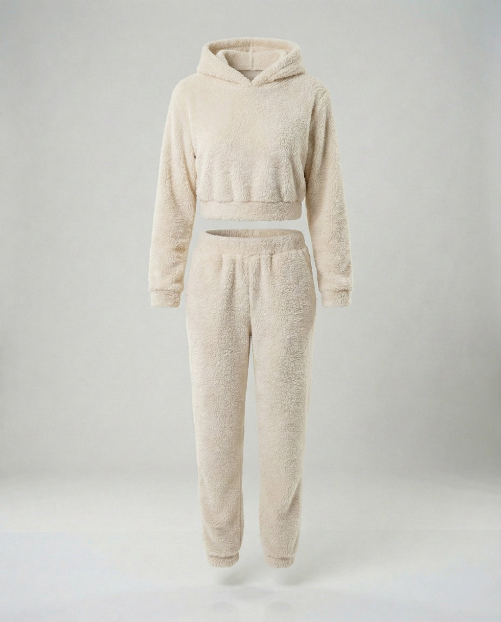 Women’s Lounge Suit with Cropped Jacket-https://detail.1688.com/offer/856208900525.html-Calm Wears-Apricot-S-Calm Wears
