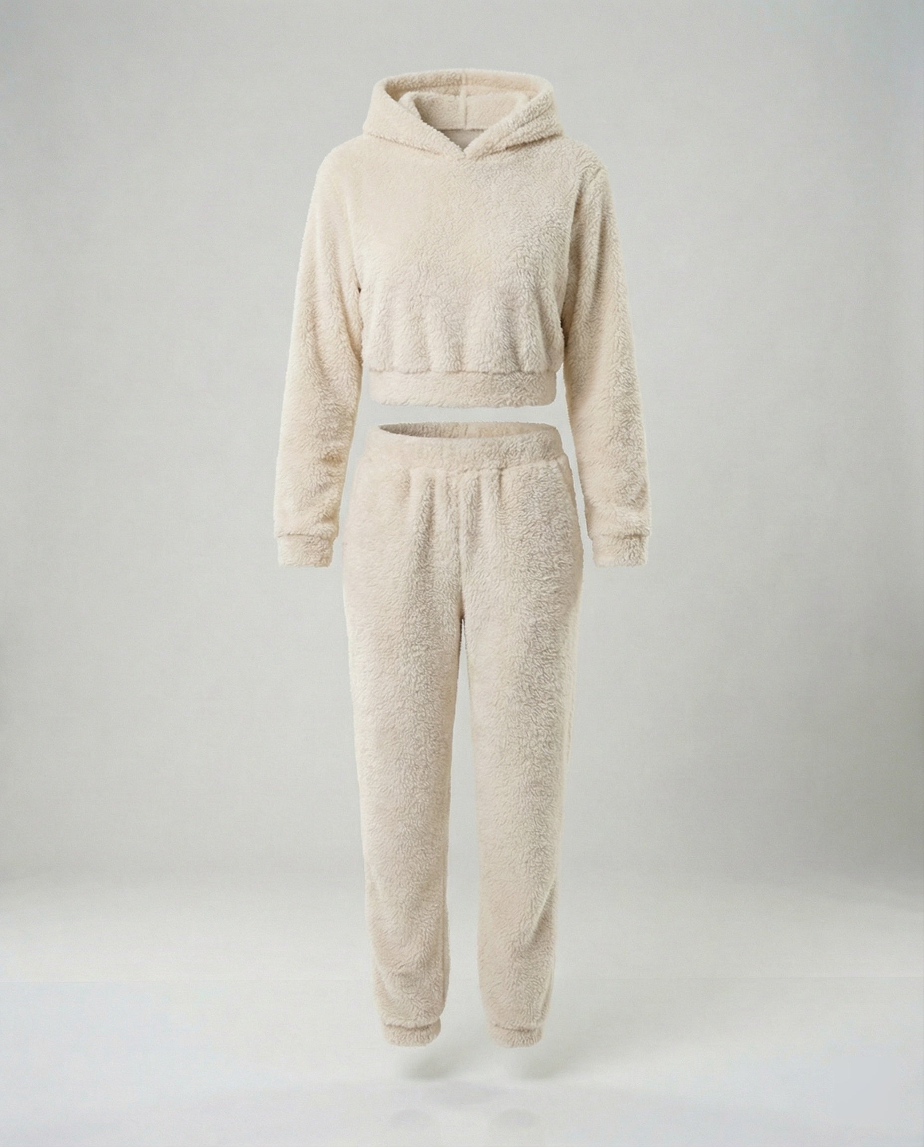 Women’s Lounge Suit with Cropped Jacket-https://detail.1688.com/offer/856208900525.html-Calm Wears-Apricot-S-Calm Wears