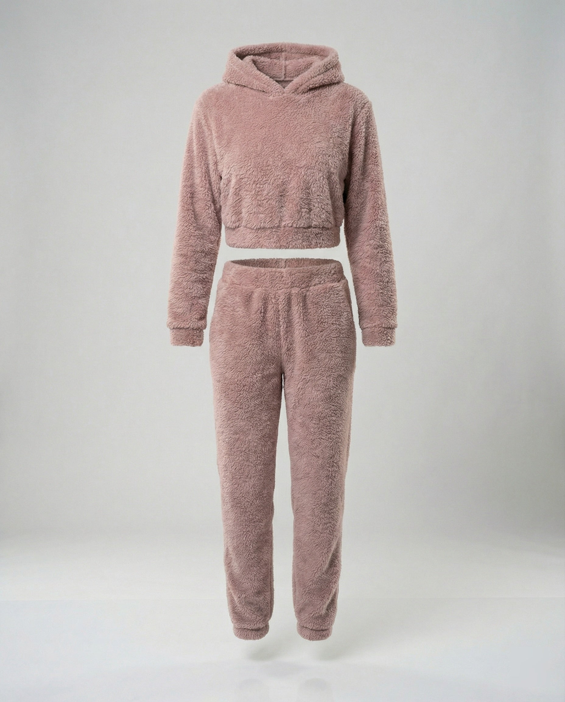 Women’s Lounge Suit with Cropped Jacket-https://detail.1688.com/offer/856208900525.html-Calm Wears-Pink-S-Calm Wears