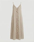 Women’s maxi dress with casual V-neckline and side pockets-https://detail.1688.com/offer/901617419630.html-Calm Wears-Braun-S-Calm Wears