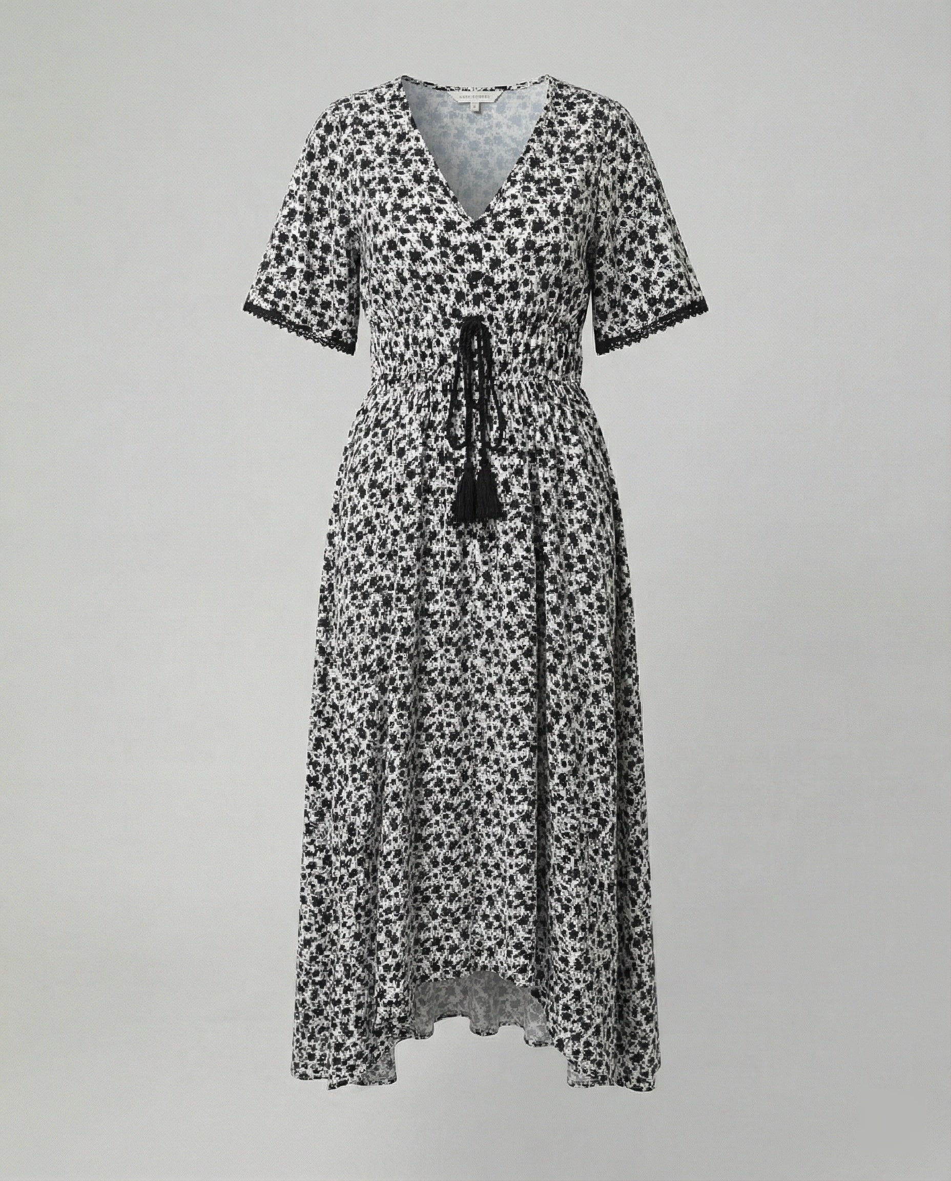 Women's Maxi Dress with Floral Accents-https://detail.1688.com/offer/944052321791.html-Calm Wears-Black-S-Calm Wears