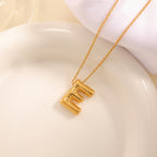 Women's necklace with curved letter pendant Calm Wears-https://detail.1688.com/offer/1029452698502.html-Calm Wears-Gray-Calm Wears