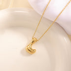 Women's necklace with curved letter pendant Calm Wears-https://detail.1688.com/offer/1029452698502.html-Calm Wears-Gray-Calm Wears