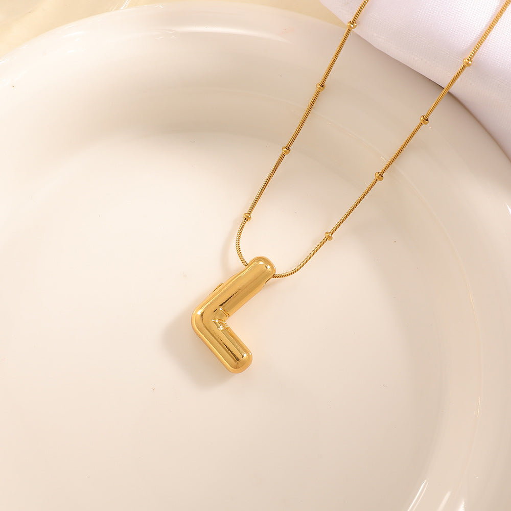 Women's necklace with curved letter pendant Calm Wears-https://detail.1688.com/offer/1029452698502.html-Calm Wears-Lilac-Calm Wears