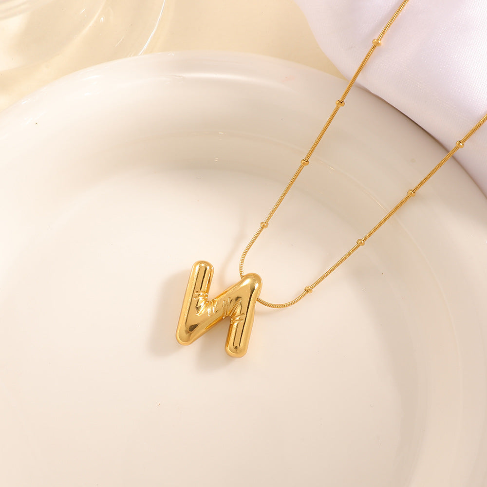 Women's necklace with curved letter pendant Calm Wears-https://detail.1688.com/offer/1029452698502.html-Calm Wears-N/A-Calm Wears
