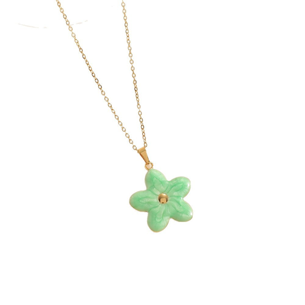 Women’s necklace with elaborately designed flower pendant Calm Wears-https://detail.1688.com/offer/1033856345265.html-Calm Wears-Magenta-Calm Wears