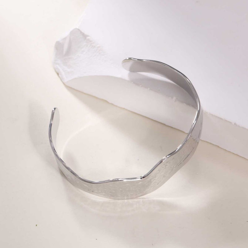 Women's Open Bangle in Modern Bamboo Design Calm Wears-https://detail.1688.com/offer/928602042163.html-Calm Wears-Gold yellow-Calm Wears