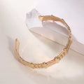 Women's Open Bangle in Modern Bamboo Design Calm Wears-https://detail.1688.com/offer/928602042163.html-Calm Wears-Gold yellow-Calm Wears
