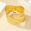 Women's Open Bangle in Stylish, Curved Design Calm Wears-https://detail.1688.com/offer/798472693544.html-Calm Wears-Gold yellow-Calm Wears
