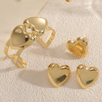 Women's Open Bangle with Elegant Heart Shape Calm Wears-https://detail.1688.com/offer/961857734180.html-Calm Wears-Bracelet-Calm Wears