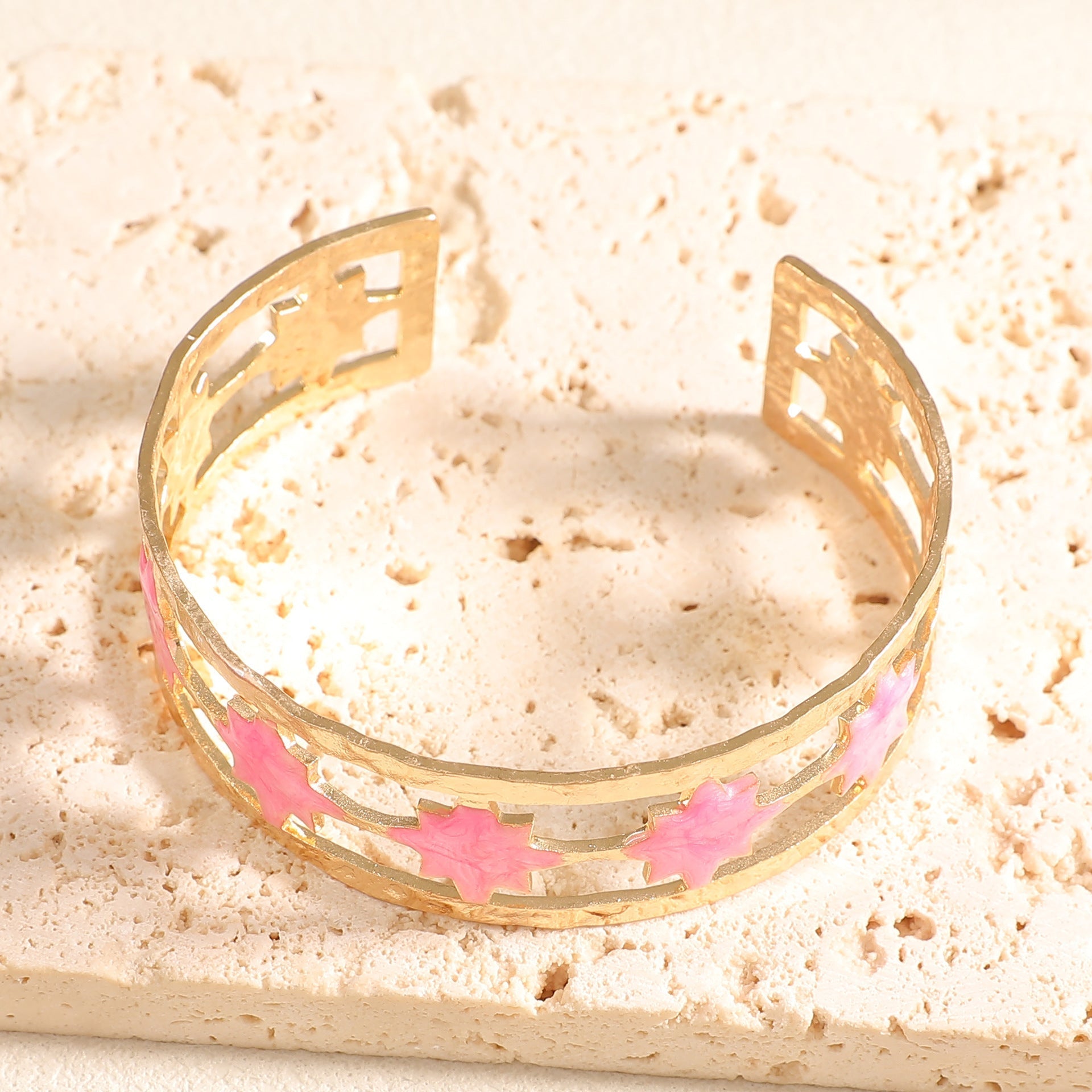 Women's Open Bangle with Elegant Leaf Design Calm Wears-https://detail.1688.com/offer/1050812520876.html-Calm Wears-Style 3-Calm Wears