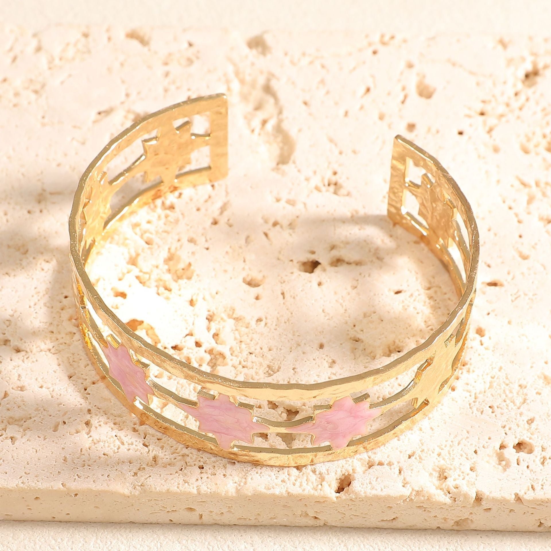 Women's Open Bangle with Elegant Leaf Design Calm Wears-https://detail.1688.com/offer/1050812520876.html-Calm Wears-Style 4-Calm Wears