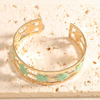 Women's Open Bangle with Elegant Leaf Design Calm Wears-https://detail.1688.com/offer/1050812520876.html-Calm Wears-Style 5-Calm Wears