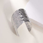 Women's Open Bangle with Elegant Wave Design Calm Wears-https://detail.1688.com/offer/968910162139.html-Calm Wears-Silver-Calm Wears