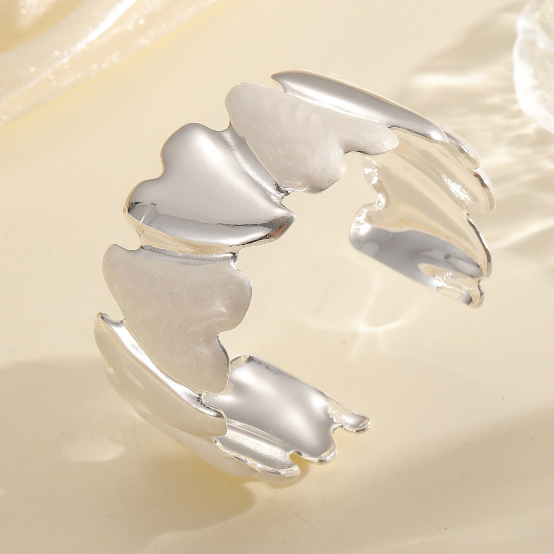 Women's Open Bangle with Modern Design Calm Wears-https://detail.1688.com/offer/962156419693.html-Calm Wears-Rosa-Calm Wears
