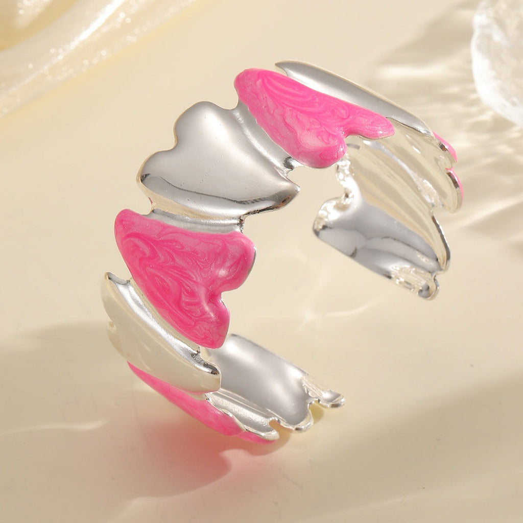 Women's Open Bangle with Modern Design Calm Wears-https://detail.1688.com/offer/962156419693.html-Calm Wears-Rosa-Calm Wears