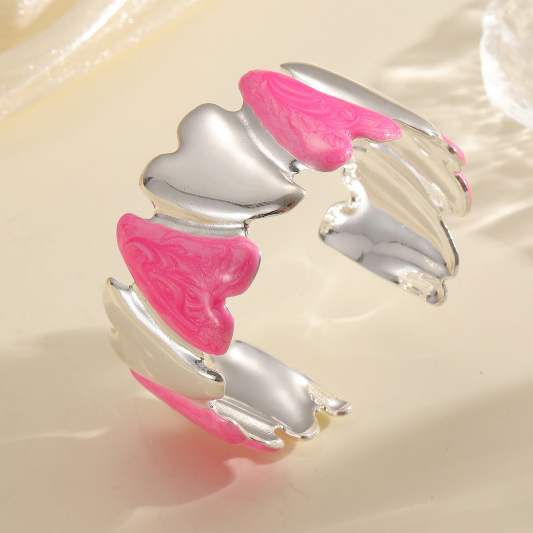 Women's Open Bangle with Modern Design Calm Wears-https://detail.1688.com/offer/962156419693.html-Calm Wears-Rosa-Calm Wears