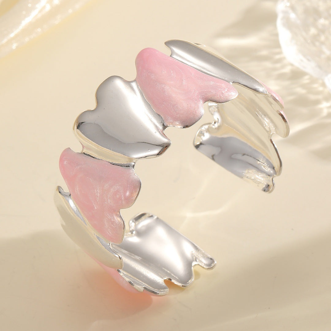 Women's Open Bangle with Modern Design Calm Wears-https://detail.1688.com/offer/962156419693.html-Calm Wears-Rosa-Calm Wears