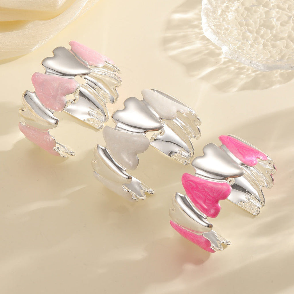 Women's Open Bangle with Modern Design Calm Wears-https://detail.1688.com/offer/962156419693.html-Calm Wears-Rosa-Calm Wears