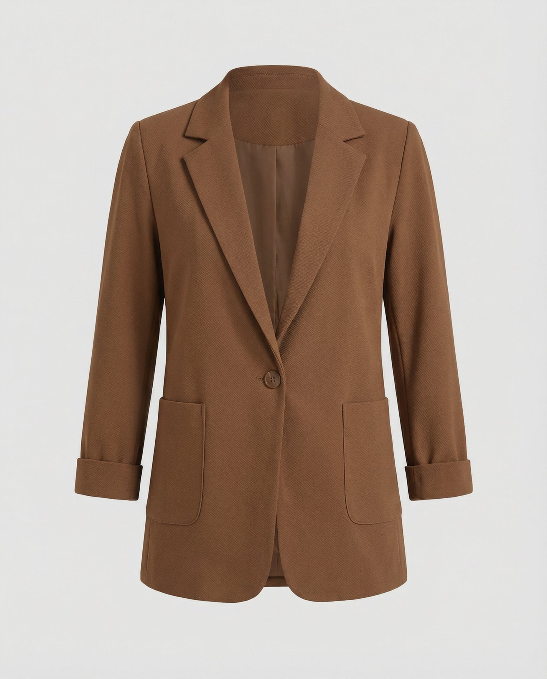 Women's Slim-Fit Blazer-fashable20251116-Calm Wears-Brown-S-Calm Wears