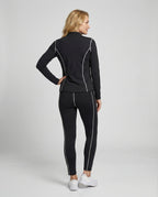 Women's Sports Set Stretch with Zip Jacket and Leggings-https://detail.1688.com/offer/913575457792.html-Calm Wears-Gray-S-Calm Wears