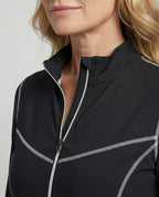Women's Sports Set Stretch with Zip Jacket and Leggings-https://detail.1688.com/offer/913575457792.html-Calm Wears-Gray-S-Calm Wears