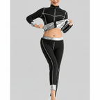 Women's Sports Set Stretch with Zip Jacket and Leggings-https://detail.1688.com/offer/913575457792.html-Calm Wears-Gray-S-Calm Wears