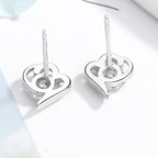 Women’s stud earrings with stylish heart design and sparkling crystals Calm Wears-https://detail.1688.com/offer/612295720472.html-Calm Wears-White-925-Calm Wears