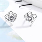 Women’s stud earrings with stylish heart design and sparkling crystals Calm Wears-https://detail.1688.com/offer/612295720472.html-Calm Wears-White-925-Calm Wears