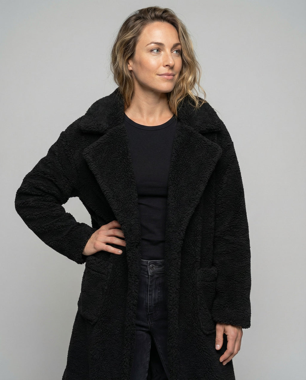 Women's Teddy Jacket-fashable20251108-Calm Wears-Black-S-Calm Wears