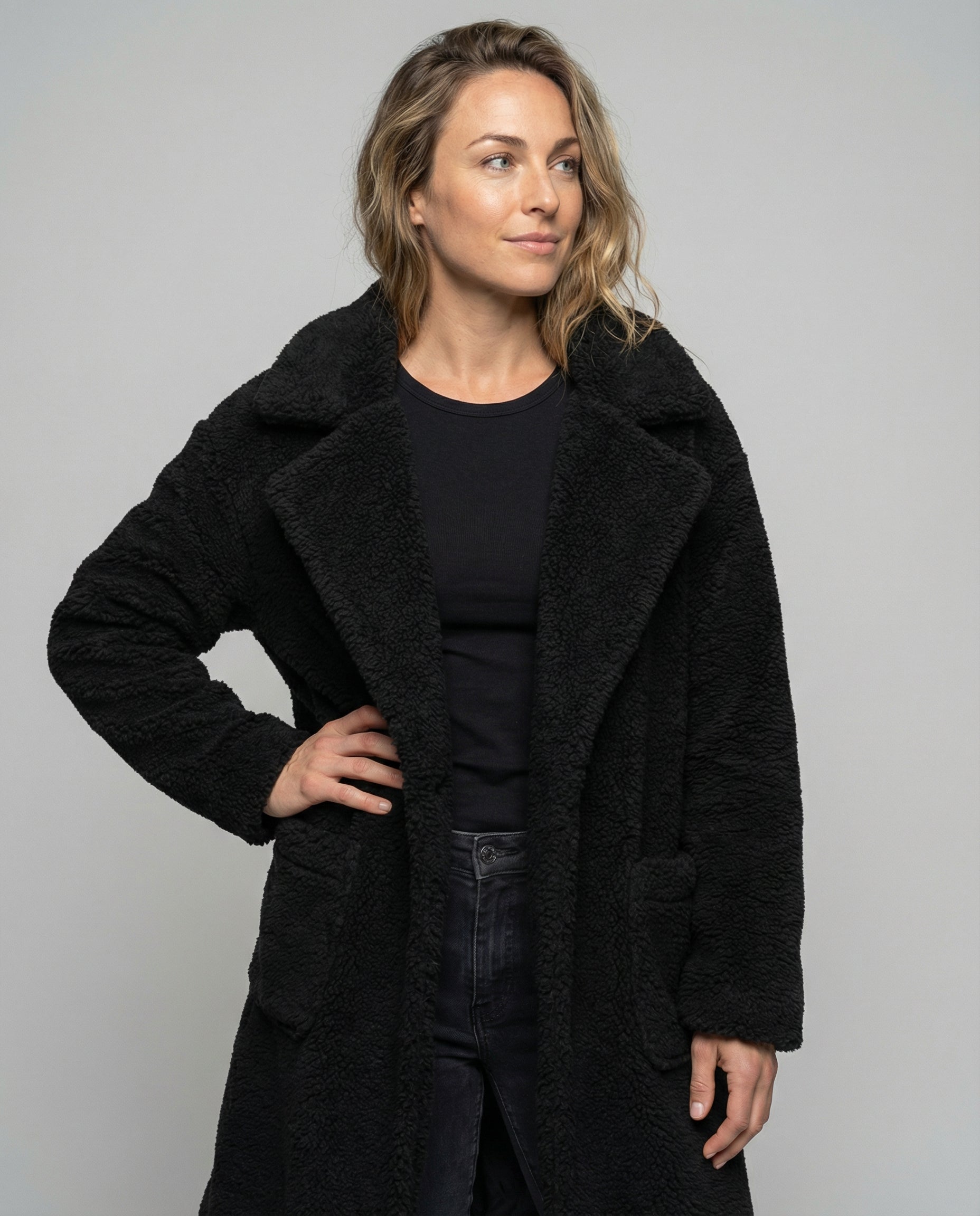 Women's Teddy Jacket-fashable20251108-Calm Wears-Black-S-Calm Wears