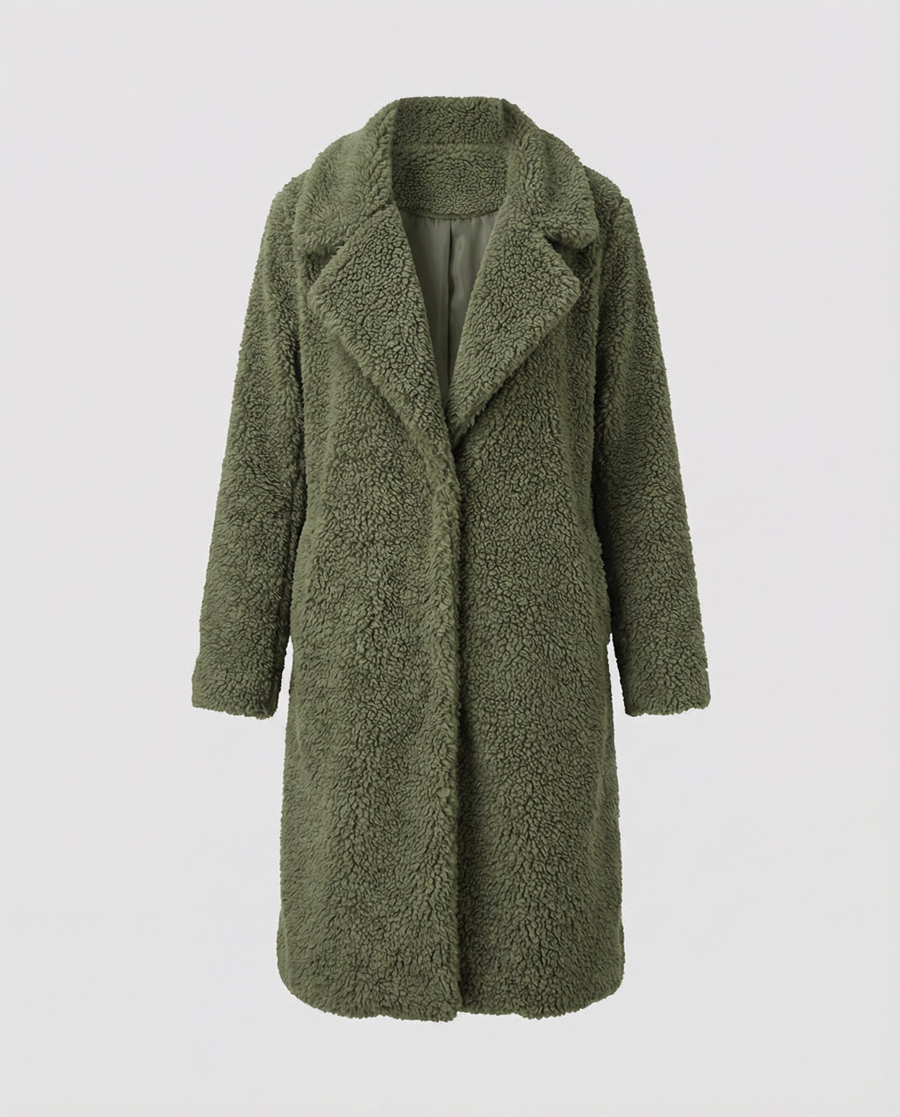 Women's Teddy Jacket-fashable20251108-Calm Wears-Green-S-Calm Wears