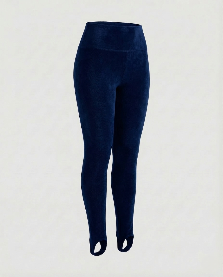 Women's Thermal Fleece Leggings High Waist-https://item.taobao.com/item.htm?id=968931753998-Calm Wears-Dark blue-M-Calm Wears