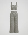 Women's Two-Piece Set Knit Crop-https://detail.1688.com/offer/935090637104.html-Calm Wears-White-S-Calm Wears